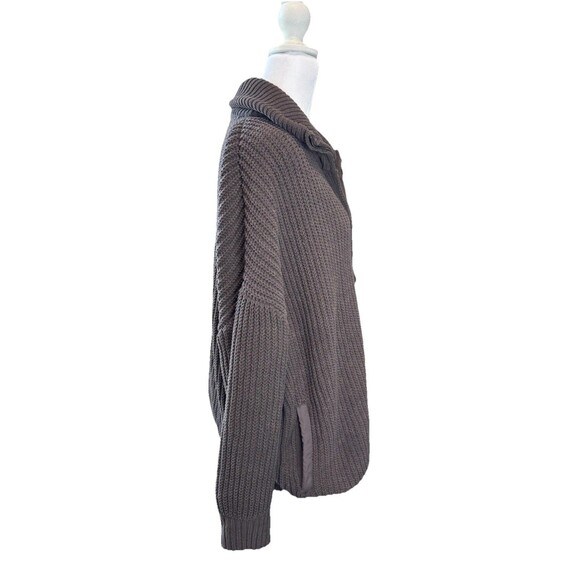 New Women's FLX Chenille Zip-Up Commuter Sweater Brown Plum Size L - Picture 5 of 12